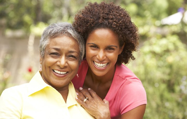 A family caring for a loved one at home in Michigan