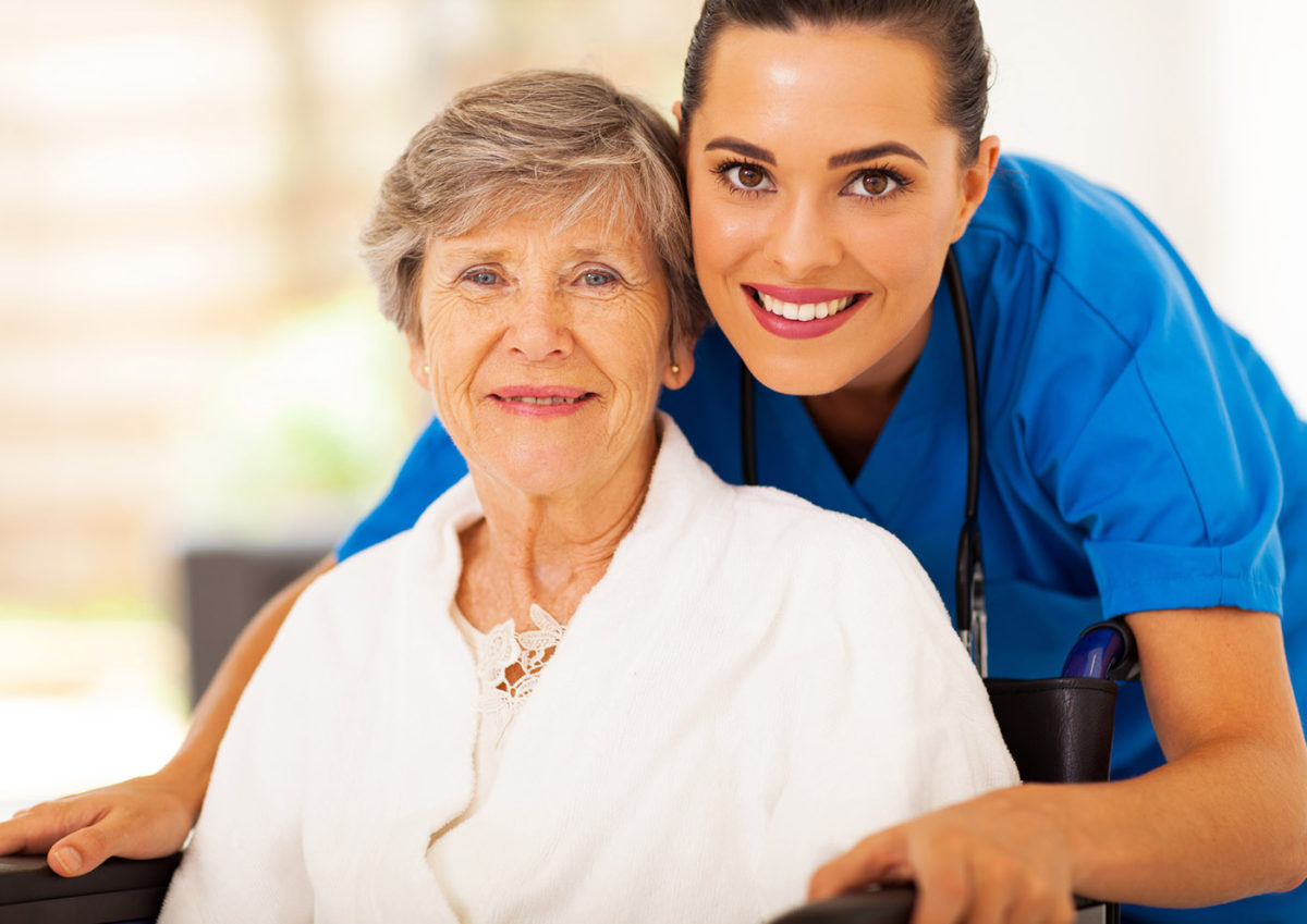 A family caring for a loved one at home in Ohio